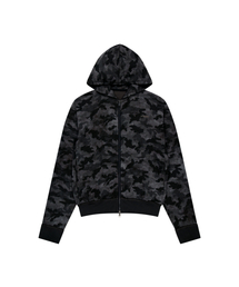 AKM CROS2 Zip-Up Hoodie (Khaki)（パーカー）｜AAKAM（アーカム）の