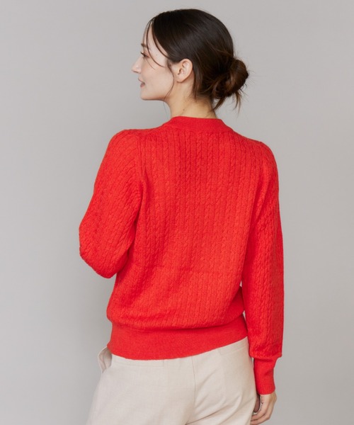 ケーブル柄アルパカニット（ニット/セーター）｜I.T.'S international