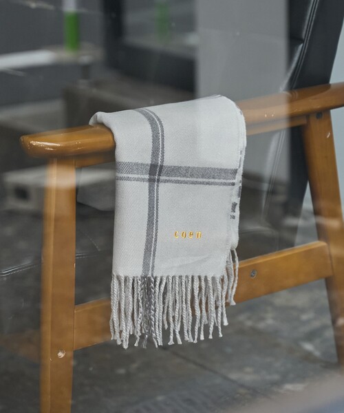 coen（コーエン）の「【ギフトにおすすめ】柄アソートマフラー（マフラー・メンズ・ナチュラル/ネイビー/ベージュ/グレー系/ダークグレー/その他1・FREE）」の4枚目の写真