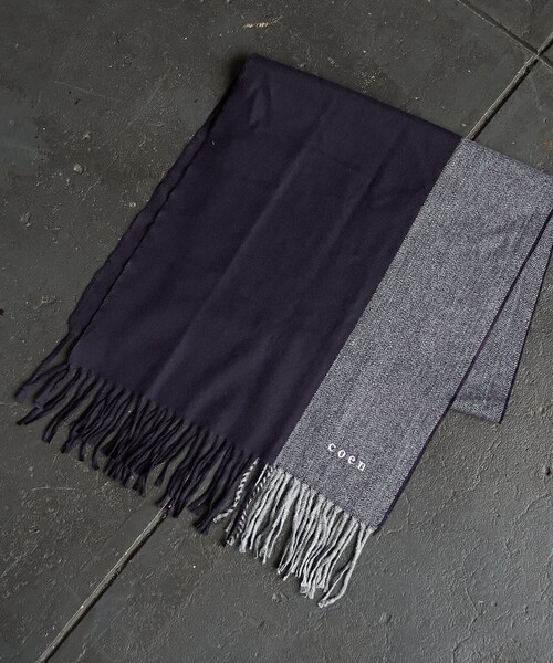 coen（コーエン）の「【ギフトにおすすめ】柄アソートマフラー（マフラー・メンズ・ナチュラル/ネイビー/ベージュ/グレー系/ダークグレー/その他1・FREE）」の5枚目の写真