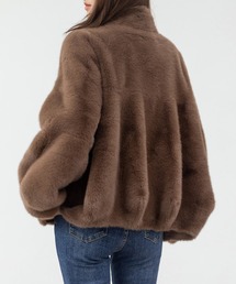 DAY CLOSET | 華奢魅せできるこだわりバルーンシルエット。厚手スタンドカラーフェイクファーブルゾン レディース(ブルゾン)