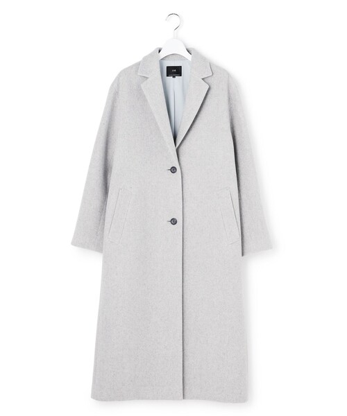 23区（ニジュウサンク）の「ウールモッサ チェスターコート（チェスターコート・レディース・ライトグレー系/スカイブルー系/ピンク系・38）」の21枚目の写真