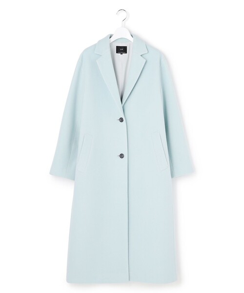 23区（ニジュウサンク）の「ウールモッサ チェスターコート（チェスターコート・レディース・ライトグレー系/スカイブルー系/ピンク系・38）」の20枚目の写真