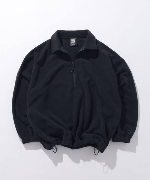 SIGNAL SPORTS（シグナルスポーツ）の「【SIGNAL SPORTS】Fleece Half Zip Sweat（スウェット・メンズ・グレー/ネイビー・MEDIUM/LARGE）」の2枚目の写真