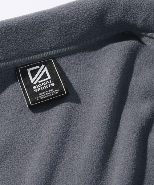SIGNAL SPORTS（シグナルスポーツ）の「【SIGNAL SPORTS】Fleece Half Zip Sweat（スウェット・メンズ・グレー/ネイビー・MEDIUM/LARGE）」の9枚目の写真