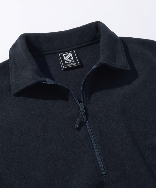 SIGNAL SPORTS（シグナルスポーツ）の「【SIGNAL SPORTS】Fleece Half Zip Sweat（スウェット・メンズ・グレー/ネイビー・MEDIUM/LARGE）」の13枚目の写真