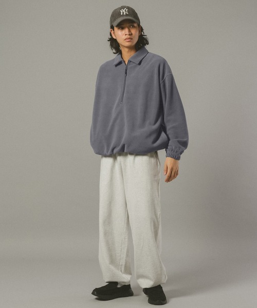 SIGNAL SPORTS（シグナルスポーツ）の「【SIGNAL SPORTS】Fleece Half Zip Sweat（スウェット・メンズ・グレー/ネイビー・MEDIUM/LARGE）」の18枚目の写真