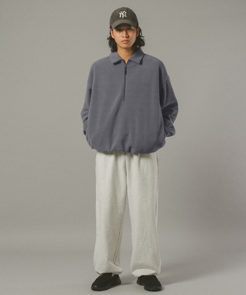 SIGNAL SPORTS（シグナルスポーツ）の「【SIGNAL SPORTS】Fleece Half Zip Sweat（スウェット・メンズ・グレー/ネイビー・MEDIUM/LARGE）」の20枚目の写真