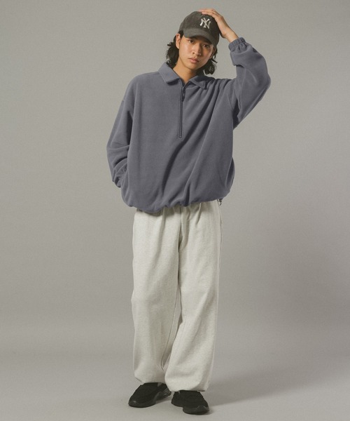 SIGNAL SPORTS（シグナルスポーツ）の「【SIGNAL SPORTS】Fleece Half Zip Sweat（スウェット・メンズ・グレー/ネイビー・MEDIUM/LARGE）」の22枚目の写真