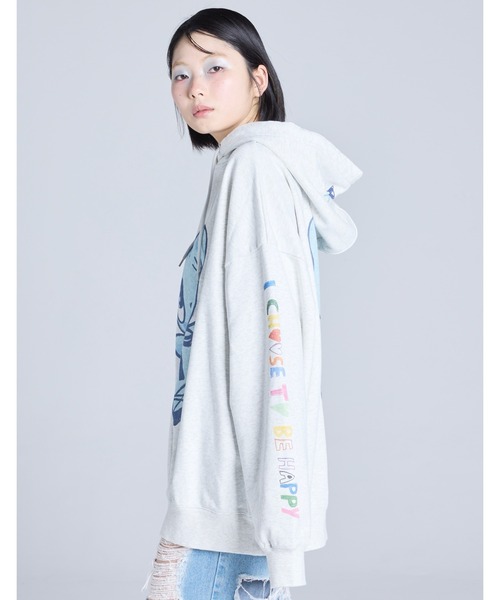 Little sunny bite（リトルサニーバイト）の「little sunny bite x Humberto Cruz bear hoodie（パーカー・レディース・ホワイト/ブラック/ブルー・SMALL/MEDIUM）」の6枚目の写真