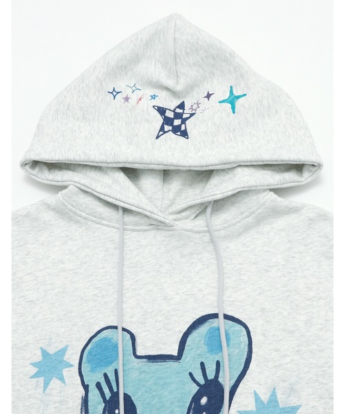 Little sunny bite（リトルサニーバイト）の「little sunny bite x Humberto Cruz bear hoodie（パーカー・レディース・ホワイト/ブラック/ブルー・SMALL/MEDIUM）」の8枚目の写真