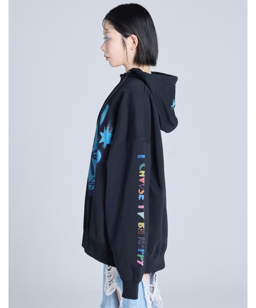 Little sunny bite（リトルサニーバイト）の「little sunny bite x Humberto Cruz bear hoodie（パーカー・レディース・ホワイト/ブラック/ブルー・SMALL/MEDIUM）」の19枚目の写真