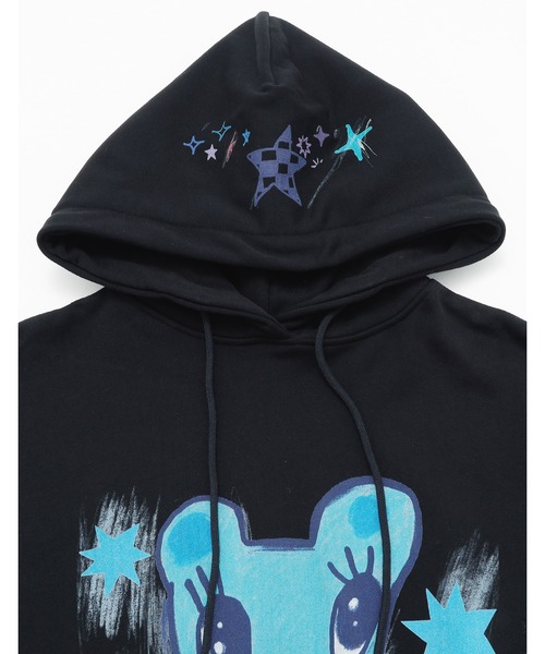 Little sunny bite（リトルサニーバイト）の「little sunny bite x Humberto Cruz bear hoodie（パーカー・レディース・ホワイト/ブラック/ブルー・SMALL/MEDIUM）」の21枚目の写真