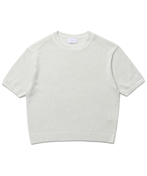CONNECT KINLOCH（コネクトキンロック）の「メッシュラウンドニット（ホワイト）（ニット/セーター・メンズ・その他・LARGE/MEDIUM/X-LARGE）」の3枚目の写真