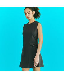 Seam Detail Dress Navy