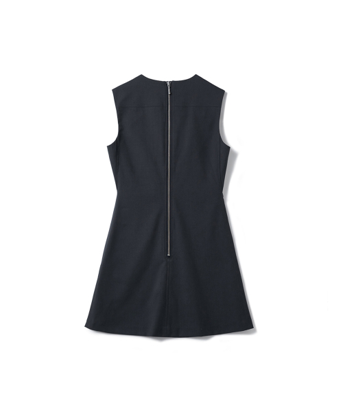ERER(エルエル)の「Seam Detail Dress Navy(ワンピース・レディース・ネイビー・1/2)」の6枚目の写真