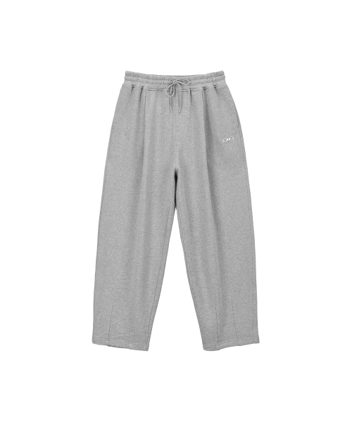 BORN TO WIN（ボーントゥウィン）の「CHROME B MAXI WIDE PANTS [MELANGE GREY]（スウェットパンツ・レディース・その他・2/1/3）」の2枚目の写真