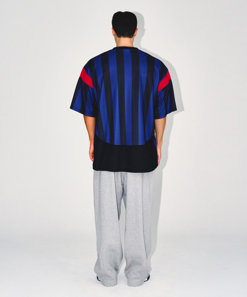 BORN TO WIN（ボーントゥウィン）の「CHROME B MAXI WIDE PANTS [MELANGE GREY]（スウェットパンツ・レディース・その他・2/1/3）」の5枚目の写真