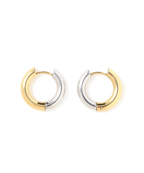 Ray BEAMS(レイビームス)の「ステンレス バイカラー フープ ピアス(ピアス(両耳用)・レディース・その他・ONE SIZE)」の1枚目の写真