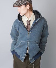 SPINNS（スピンズ）の「【短丈】中綿ダック地アクティブジャケット/キルティング裏地・ダブルジップ/古着風/ユニセックス（ブルゾン）」