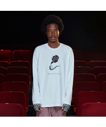 パイプロングスリーブTシャツ / ホワイト
