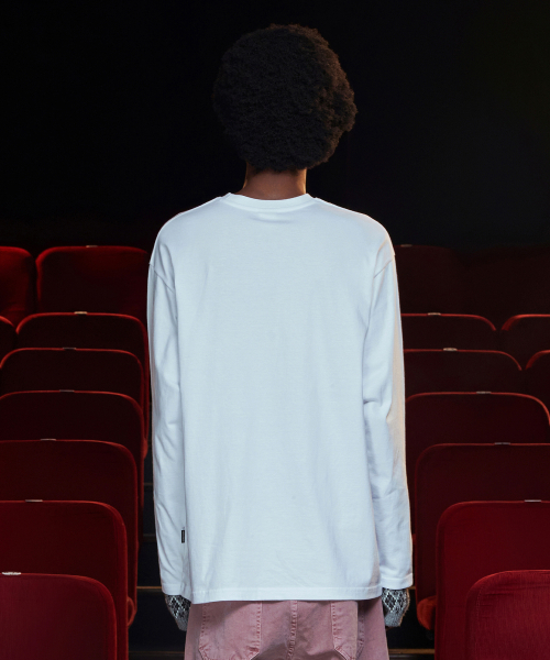 UNALLOYED(アナロイド)の「パイプロングスリーブTシャツ / ホワイト(Tシャツ/カットソー・メンズ・その他・MEDIUM/LARGE)」の3枚目の写真