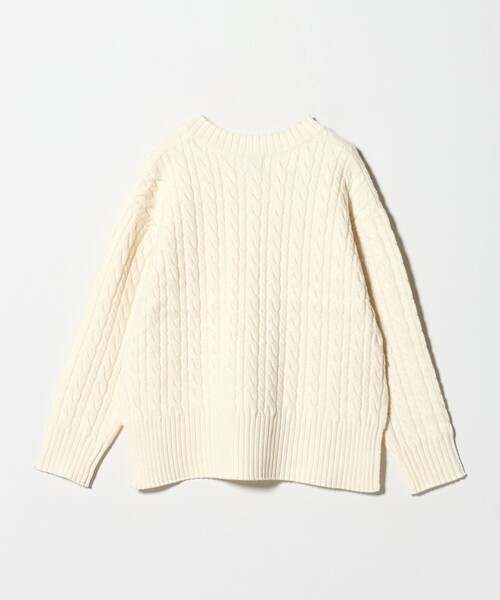 green label relaxing(グリーンレーベルリラクシング)の「ゴールバーン Vネック ニット プルオーバー(ニット/セーター・レディース・オフホワイト/レッド/ケリーグリーン/ネイビー・FREE)」の13枚目の写真