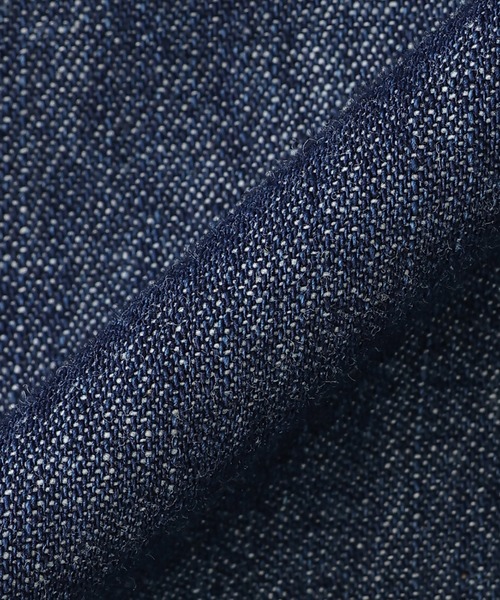 TOKYO SHIRTS(トウキョウシャツ)の「カラーテープ デニムシャツ(ポロシャツ・メンズ・ネイビー・S/LL/M/L)」の5枚目の写真