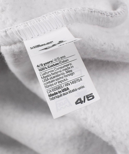 LOS ANGELES APPAREL(ロサンゼルスアパレル)の「【PH3】【LOS ANGELES APPAREL/ロサンゼルスアパレル】Toddler Heavy Fleece Crewneck Sweatshirt HF-107(スウェット・キッズ・アッシュグレー・4)」の7枚目の写真