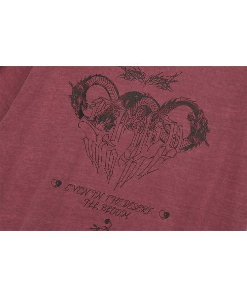 IFYOUWANT（イフユーウォント）の「Distorted pigment TEE dusty pink（Tシャツ/カットソー・レディース・その他・LARGE/MEDIUM）」の6枚目の写真