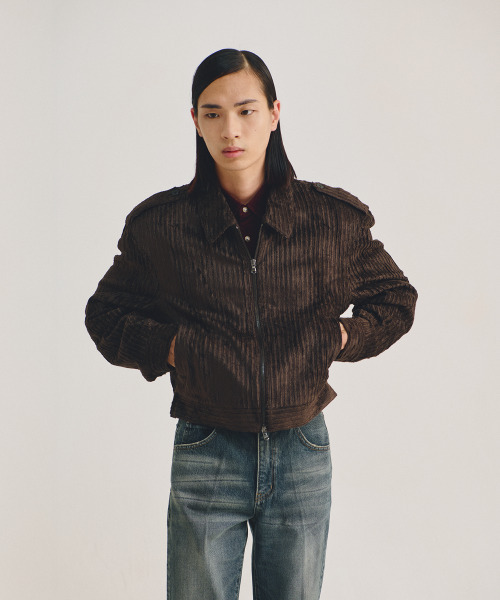 LMOOD(エルムード)の「フレンチコットンコーデュロイオフィサージャケットブラウン(ブルゾン・メンズ・その他・44/46/48)」の5枚目の写真