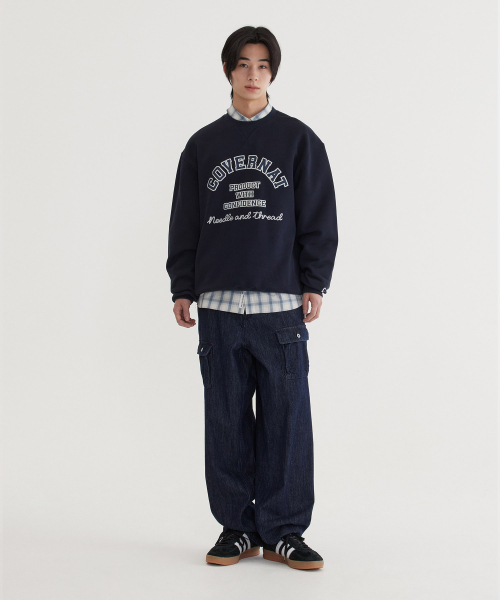 COVERNAT(カバーナット)の「クラシックアーチロゴ スウェット ダークネイビー(スウェット・レディース・その他・X-LARGE/XX-LARGE/X-SMALL/SMALL/MEDIUM/LARGE)」の4枚目の写真