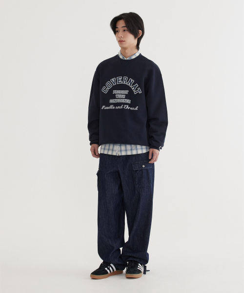 COVERNAT(カバーナット)の「クラシックアーチロゴ スウェット ダークネイビー(スウェット・レディース・その他・X-LARGE/XX-LARGE/X-SMALL/SMALL/MEDIUM/LARGE)」の5枚目の写真