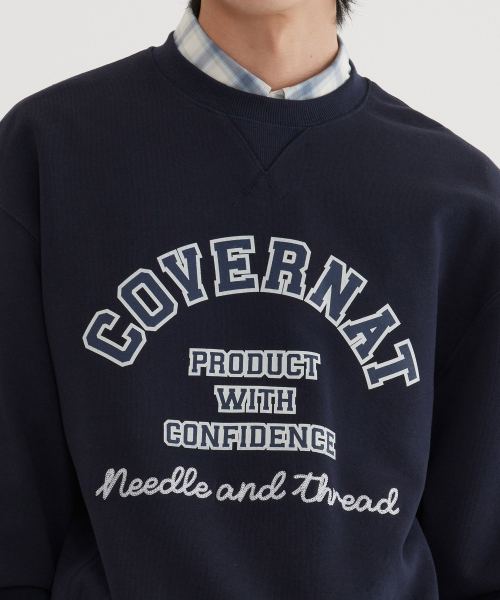 COVERNAT(カバーナット)の「クラシックアーチロゴ スウェット ダークネイビー(スウェット・レディース・その他・X-LARGE/XX-LARGE/X-SMALL/SMALL/MEDIUM/LARGE)」の7枚目の写真