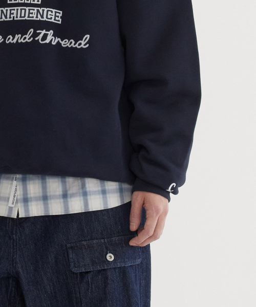 COVERNAT(カバーナット)の「クラシックアーチロゴ スウェット ダークネイビー(スウェット・レディース・その他・X-LARGE/XX-LARGE/X-SMALL/SMALL/MEDIUM/LARGE)」の8枚目の写真