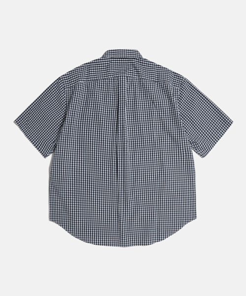 ESPIONAGE（エスピオナジ）の「Gingham S/S Over Shirt Navy（シャツ/ブラウス・レディース・その他・LARGE/MEDIUM/X-LARGE）」の2枚目の写真