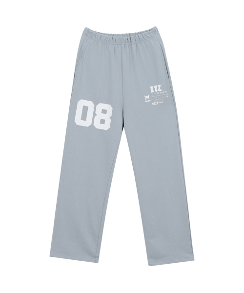ITZAVIBE(イッザバイブ)の「08 MINI LOGO SWEAT PANTS - SKY BLUE(スウェットパンツ・レディース・その他・LARGE/MEDIUM)」の1枚目の写真