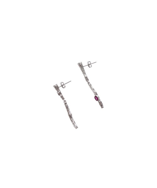 LOVE POMME POMME（ラブポムポム）の「Asymmetry Bijou Pierce（ピアス（両耳用）・レディース・シルバー・ONESIZE）」の2枚目の写真
