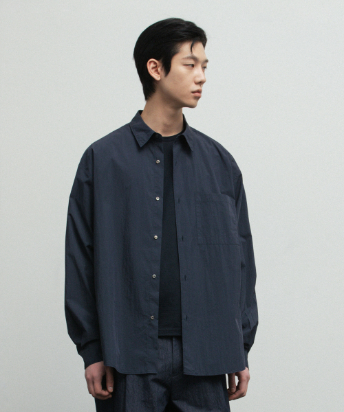 BLANKROOM(ブランクルーム)の「SUPIMA ベイカーシャツ_OLD NAVY(シャツ/ブラウス・レディース・その他・1/3/4)」の3枚目の写真