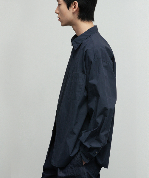 BLANKROOM(ブランクルーム)の「SUPIMA ベイカーシャツ_OLD NAVY(シャツ/ブラウス・レディース・その他・1/3/4)」の6枚目の写真