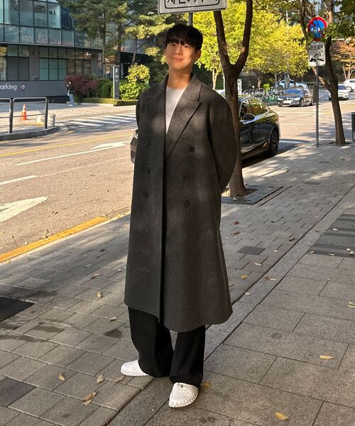 COSTUME O’CLOCK（コスチュームオクロック）の「ウールブレンドハンドメイドダブルコートダークグレーCOOSCT025DGRAY（チェスターコート・メンズ・その他・MEDIUM/LARGE/SMALL）」の16枚目の写真