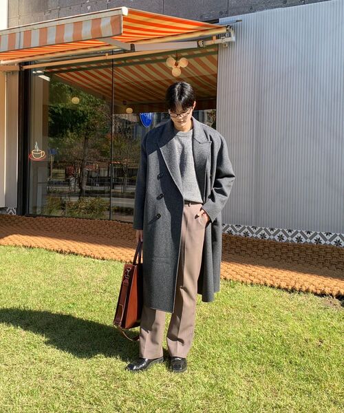 COSTUME O’CLOCK（コスチュームオクロック）の「ウールブレンドハンドメイドダブルコートダークグレーCOOSCT025DGRAY（チェスターコート・メンズ・その他・MEDIUM/LARGE/SMALL）」の11枚目の写真