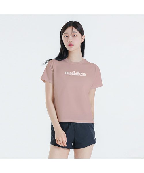 MALDEN(モールデン)の「エアリーズウーマン ロゴ ショートスリーブ(Tシャツ/カットソー・レディース・ブラック/ブルーグレー/ピンクベージュ/クリーム/ベージュ/ホワイト・LARGE/MEDIUM/SMALL)」の6枚目の写真