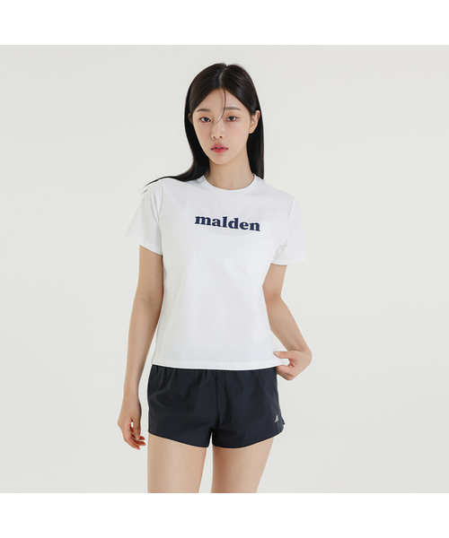 MALDEN(モールデン)の「エアリーズウーマン ロゴ ショートスリーブ(Tシャツ/カットソー・レディース・ブラック/ブルーグレー/ピンクベージュ/クリーム/ベージュ/ホワイト・LARGE/MEDIUM/SMALL)」の2枚目の写真