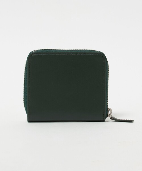 green label relaxing（グリーンレーベルリラクシング）の「GLR イタリアンレザー ラウンドジップ ミニウォレット 財布（財布・メンズ・ブラック/ダークグリーン・FREE）」の2枚目の写真