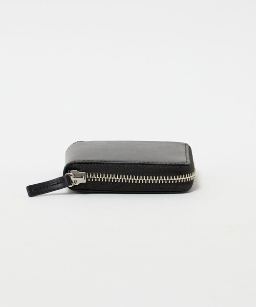 green label relaxing（グリーンレーベルリラクシング）の「GLR イタリアンレザー ラウンドジップ ミニウォレット 財布（財布・メンズ・ブラック/ダークグリーン・FREE）」の3枚目の写真