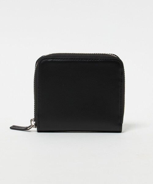 green label relaxing（グリーンレーベルリラクシング）の「GLR イタリアンレザー ラウンドジップ ミニウォレット 財布（財布・メンズ・ブラック/ダークグリーン・FREE）」の4枚目の写真