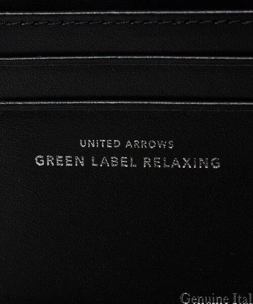 green label relaxing（グリーンレーベルリラクシング）の「GLR イタリアンレザー ラウンドジップ ミニウォレット 財布（財布・メンズ・ブラック/ダークグリーン・FREE）」の9枚目の写真