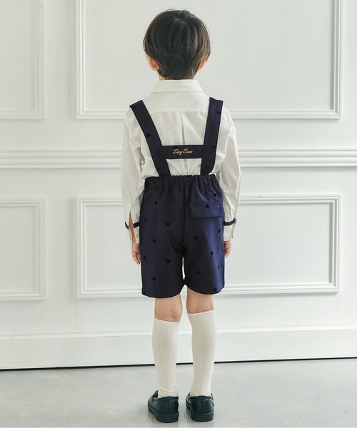 apres les cours（アプレレクール）の「tiny bear フォーマルパンツ（スーツパンツ・キッズ・ネイビー・90/100/110/120）」の3枚目の写真