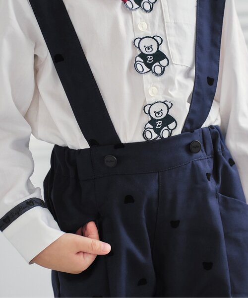apres les cours（アプレレクール）の「tiny bear フォーマルパンツ（スーツパンツ・キッズ・ネイビー・90/100/110/120）」の4枚目の写真